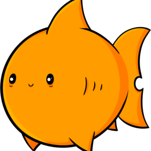 Yellow Fish - Chibbi Style Sticker